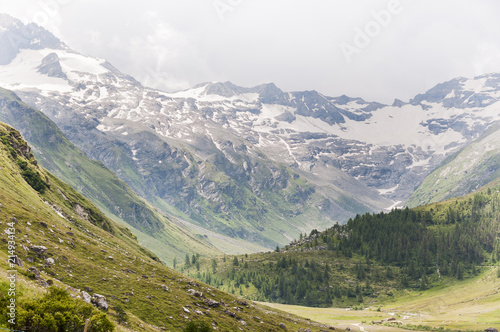 Sils, Segl, Val Fex, Fextal, Fextgletscher, Piz Tremoggia, Alpen, Oberengadin, Graubünden, Sommer, Schweiz