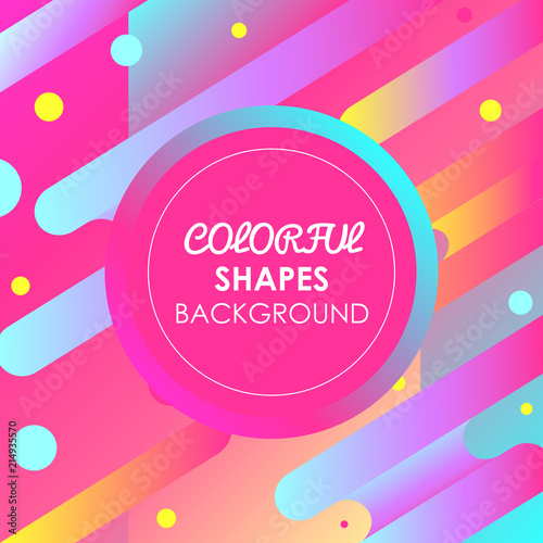 Colorful shapes backgound