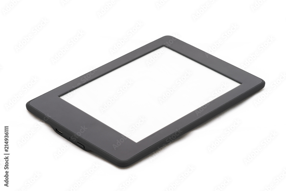 E-Book Reader Isolated on White Background E-Book Reader Isolated on White Background