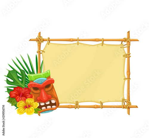 Bamboo Signboard Tiki