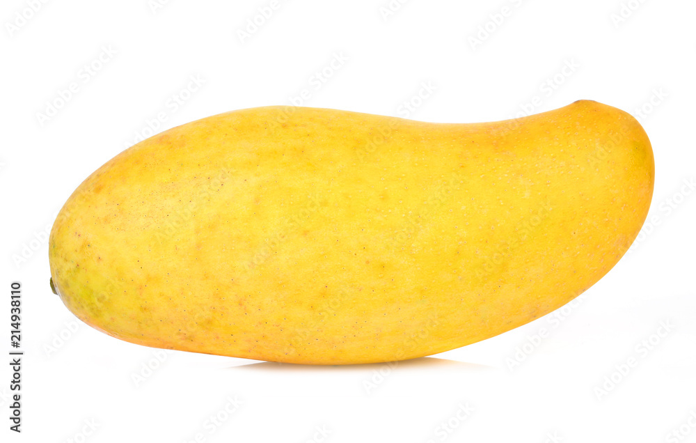 mangos on white background