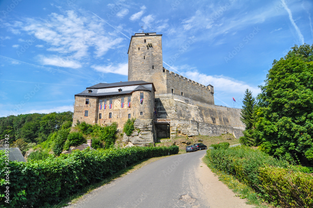 View of historically castle Kost - Czech Republic