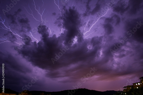 Lightning ride through the sky of Minas Gerais.