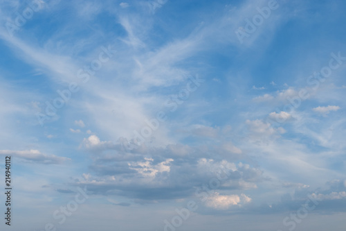 Fototapeta Naklejka Na Ścianę i Meble -  white clouds in summer blue sky
