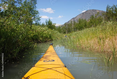 Paddling in Rapaätno delta