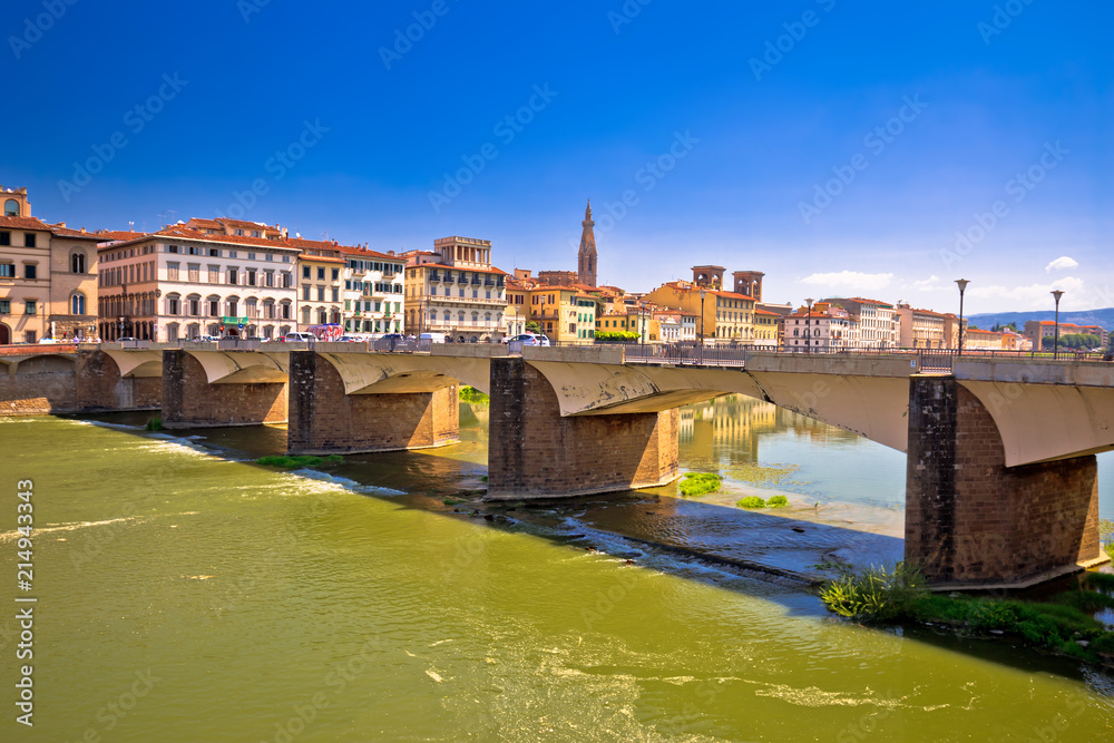 Arno river waterfront of Florence view