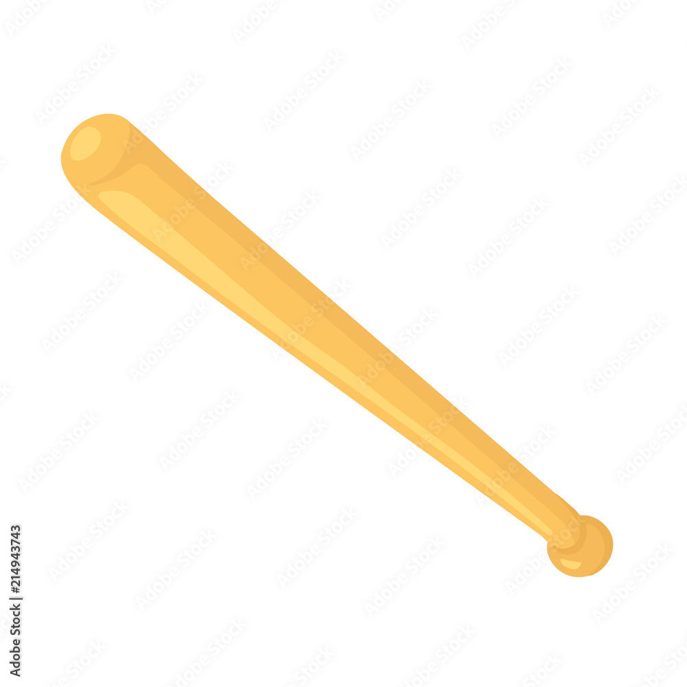 Hand drawn baseball bat isolated on white background. Vector illustration. Hand drawn baseball bat isolated on white background. Vector illustration.