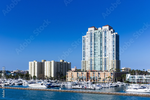 Government Cut canal in downtown of Miami, Fl. Yacht parking place © elvirkin