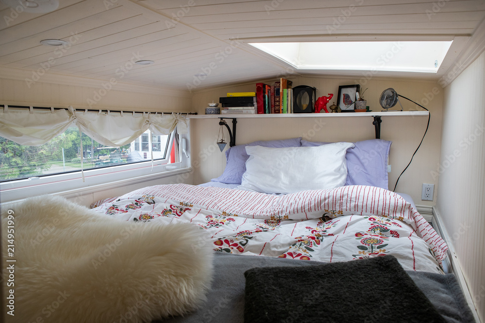 Funky girl shows off her DIY Tiny Home