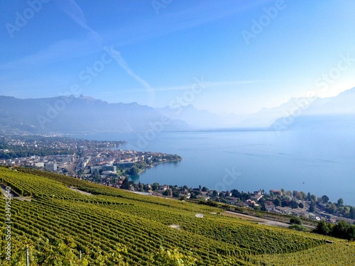Bild auf Leinwand Vevey, CH