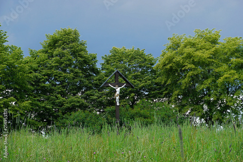 Wegkreuz auf der Schwaebischen Alb photo