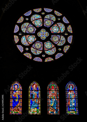 Stained glass windows photo