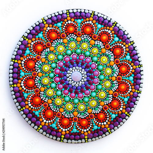 beautiful mandala hand painted