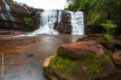 Jet-Sri  waterfall  Beautiful waterfall in Bung-Kan province  ThaiLand.