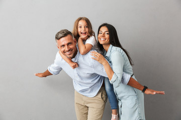Portrait of a cheerful family