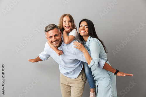 Portrait of a cheerful family photo