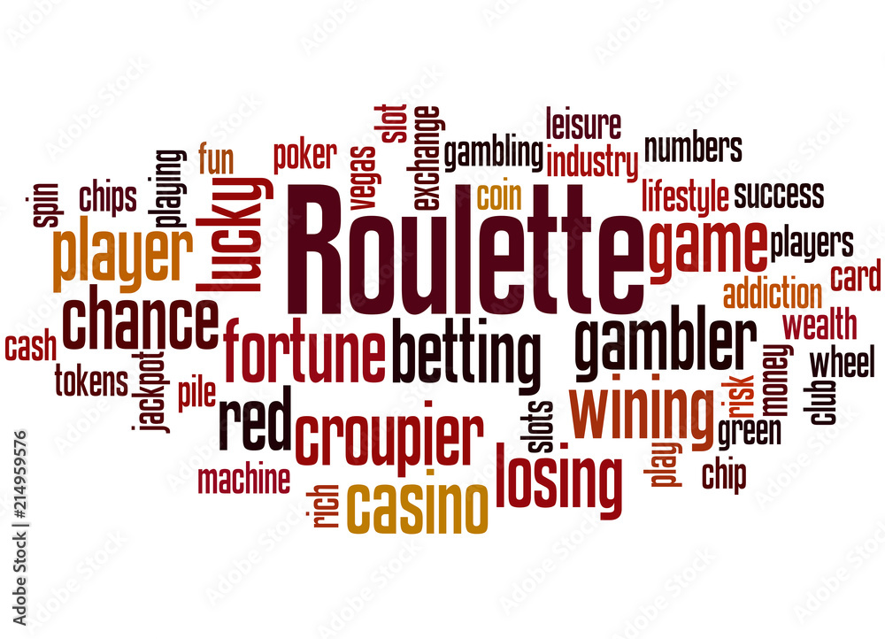 Roulette word cloud concept