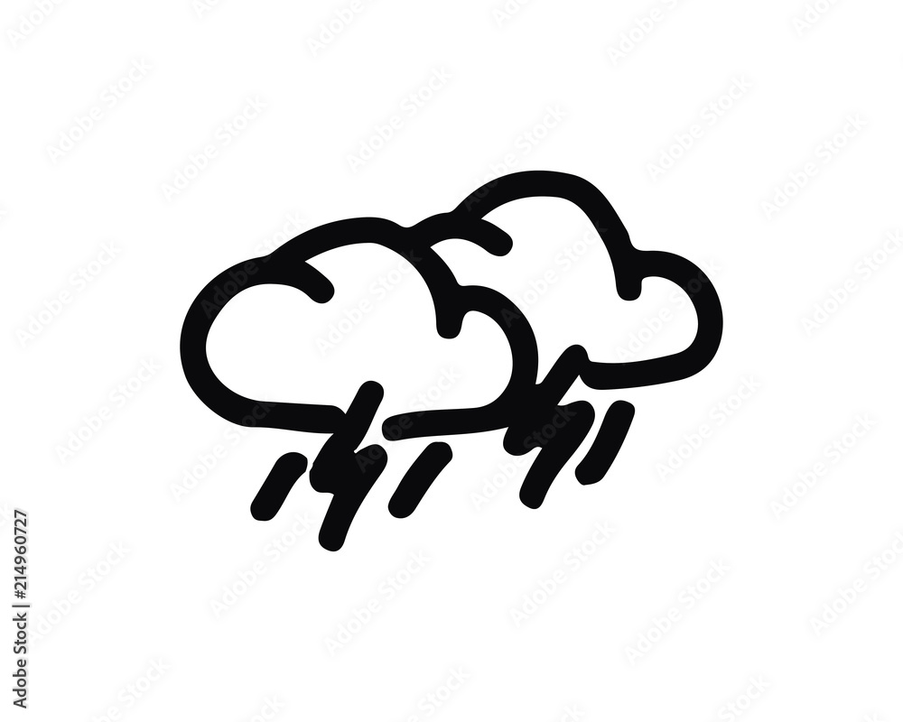 rainy icon hand drawn design illustration,designed for web and app rainy icon hand drawn design illustration,designed for web and app