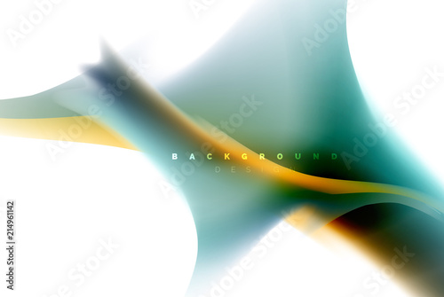 Holographic fluid colors flow, colorful liquid mixing colours motion concept