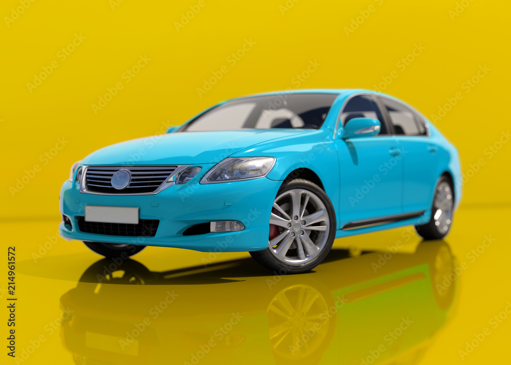Modern Generic Sedan Car Modern Generic Sedan Car