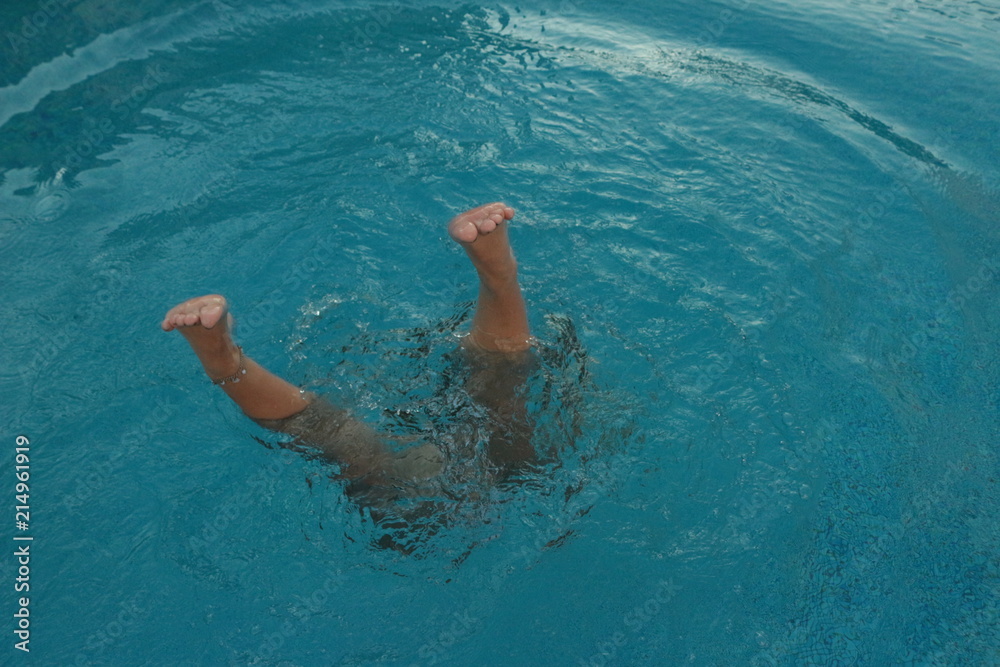 Foot on the water Foot on the water