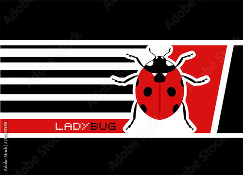 Creative ladybug banner