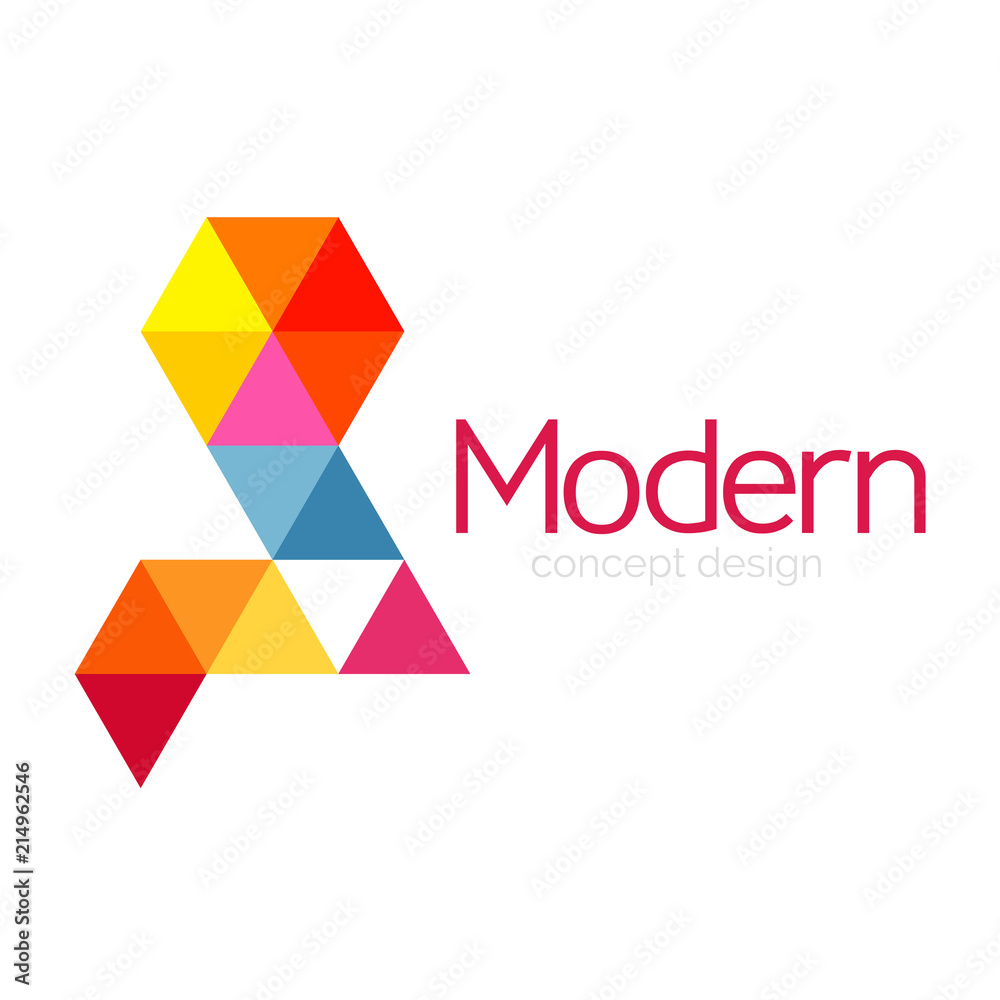 Triangle shape design abstract business logo icon design. Company logotype branding emblem idea Triangle shape design abstract business logo icon design. Company logotype branding emblem idea