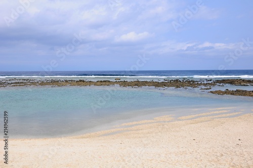 Beautiful beach and landscape of seaside on Green Island in Taitung, Taiwan