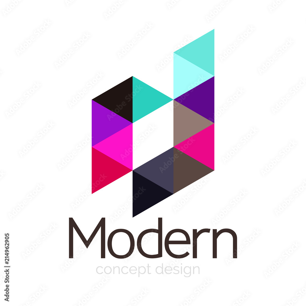 Triangle shape design abstract business logo icon design. Company logotype branding emblem idea Triangle shape design abstract business logo icon design. Company logotype branding emblem idea
