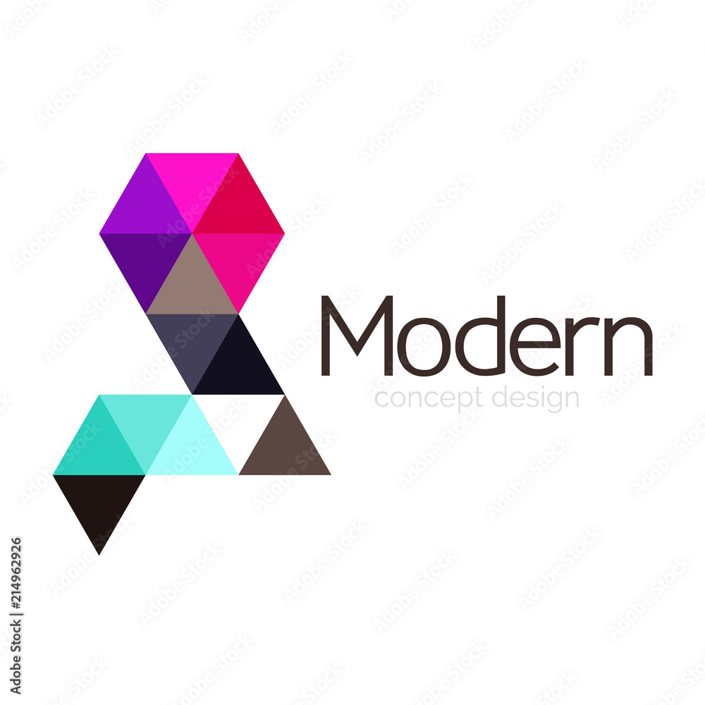 Triangle shape design abstract business logo icon design. Company logotype branding emblem idea Triangle shape design abstract business logo icon design. Company logotype branding emblem idea