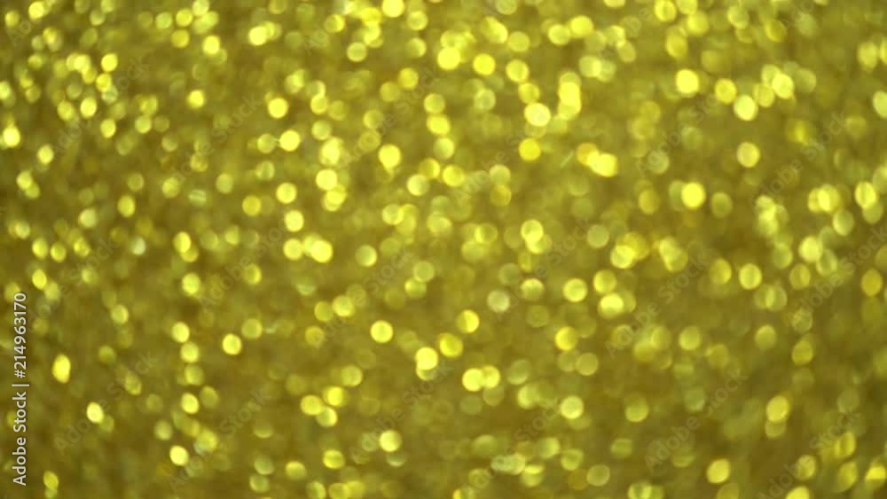 4k Rotation Gold Bokeh Background