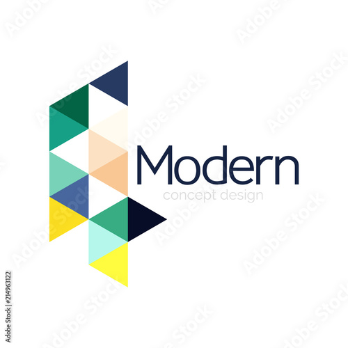 Free Download Triangle shape design abstract business logo icon design. Company logotype branding emblem idea - GFXLoad