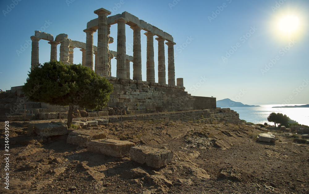 Cape Sounion Temple of Poseidon, Athens Greece