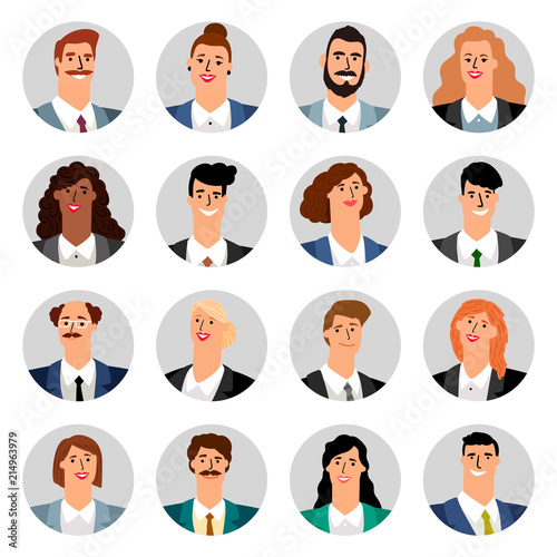 Cartoon business avatars