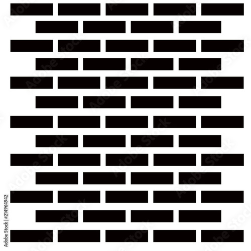 Wall of black brick