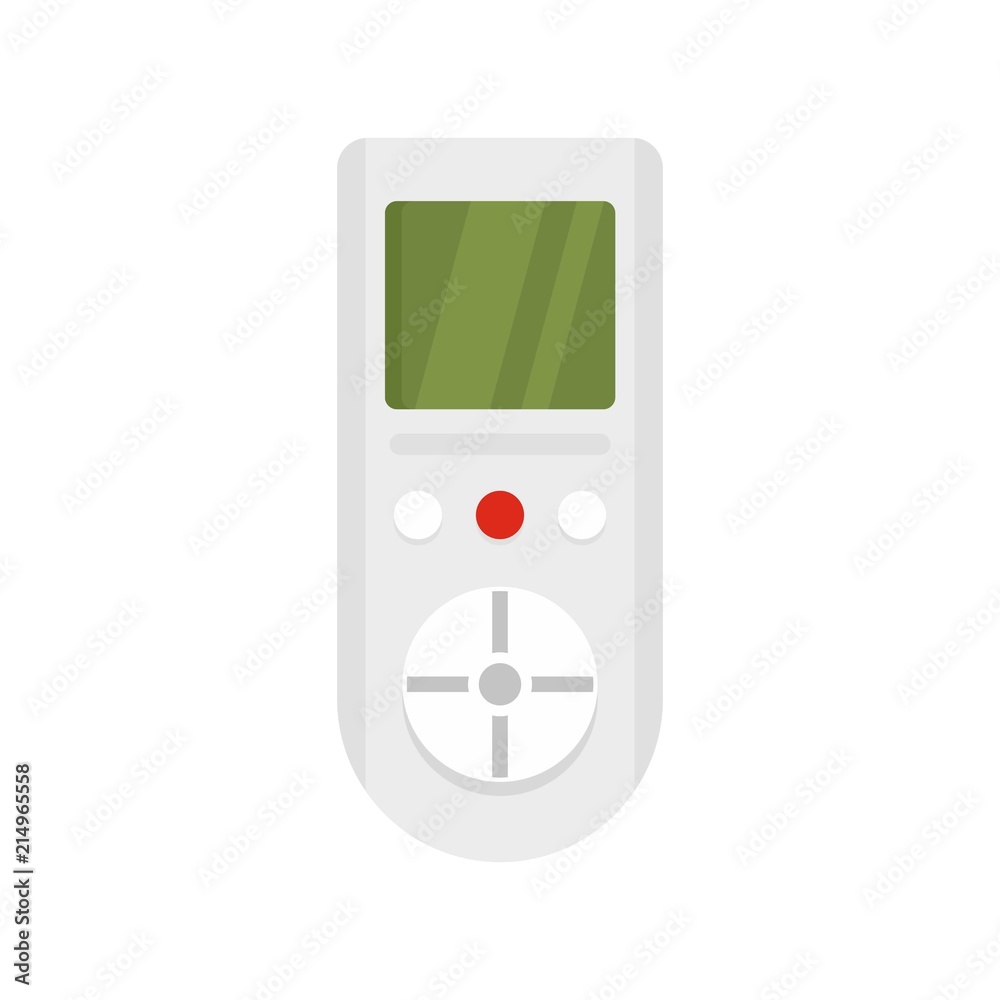 Digital remote control conditioner icon. Flat illustration of digital remote control conditioner vector icon for web isolated on white Digital remote control conditioner icon. Flat illustration of digital remote control conditioner vector icon for web isolated on white
