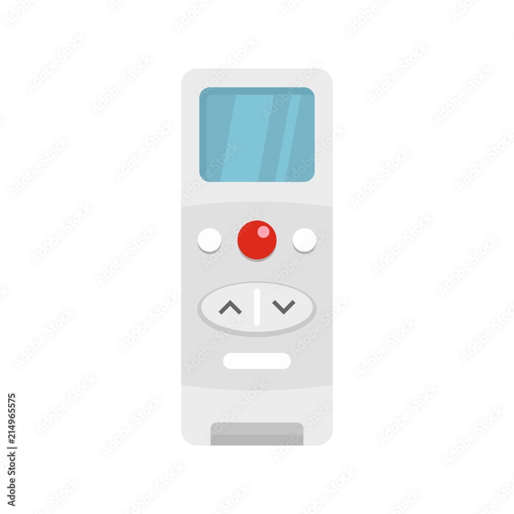Modern remote control conditioner icon. Flat illustration of modern remote control conditioner vector icon for web isolated on white Modern remote control conditioner icon. Flat illustration of modern remote control conditioner vector icon for web isolated on white