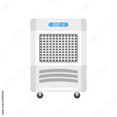 Mobile house conditioner icon. Flat illustration of mobile house conditioner vector icon for web isolated on white