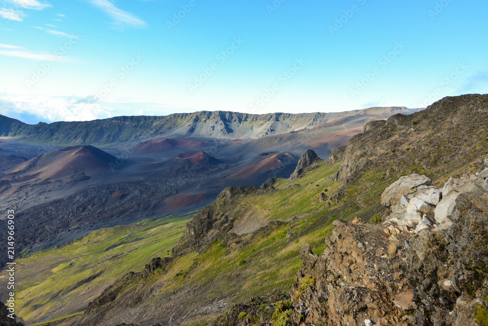 Obraz premium Inside the crater of the Haleakala volcano on Maui, Hawaii