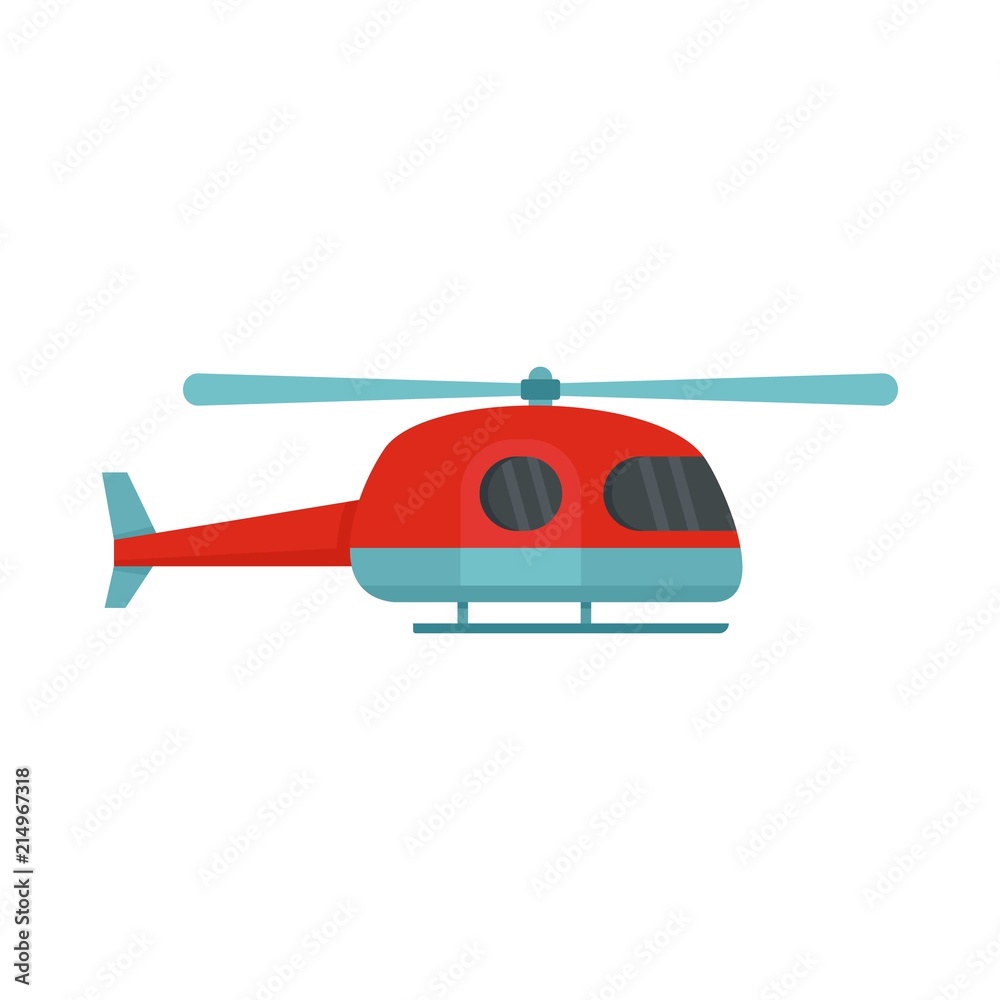 Ambulance helicopter icon. Flat illustration of ambulance helicopter vector icon for web isolated on white Ambulance helicopter icon. Flat illustration of ambulance helicopter vector icon for web isolated on white