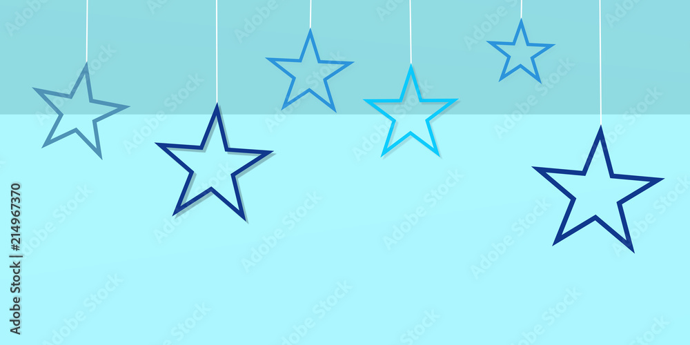 Obraz premium stars geometric shapes backdrops