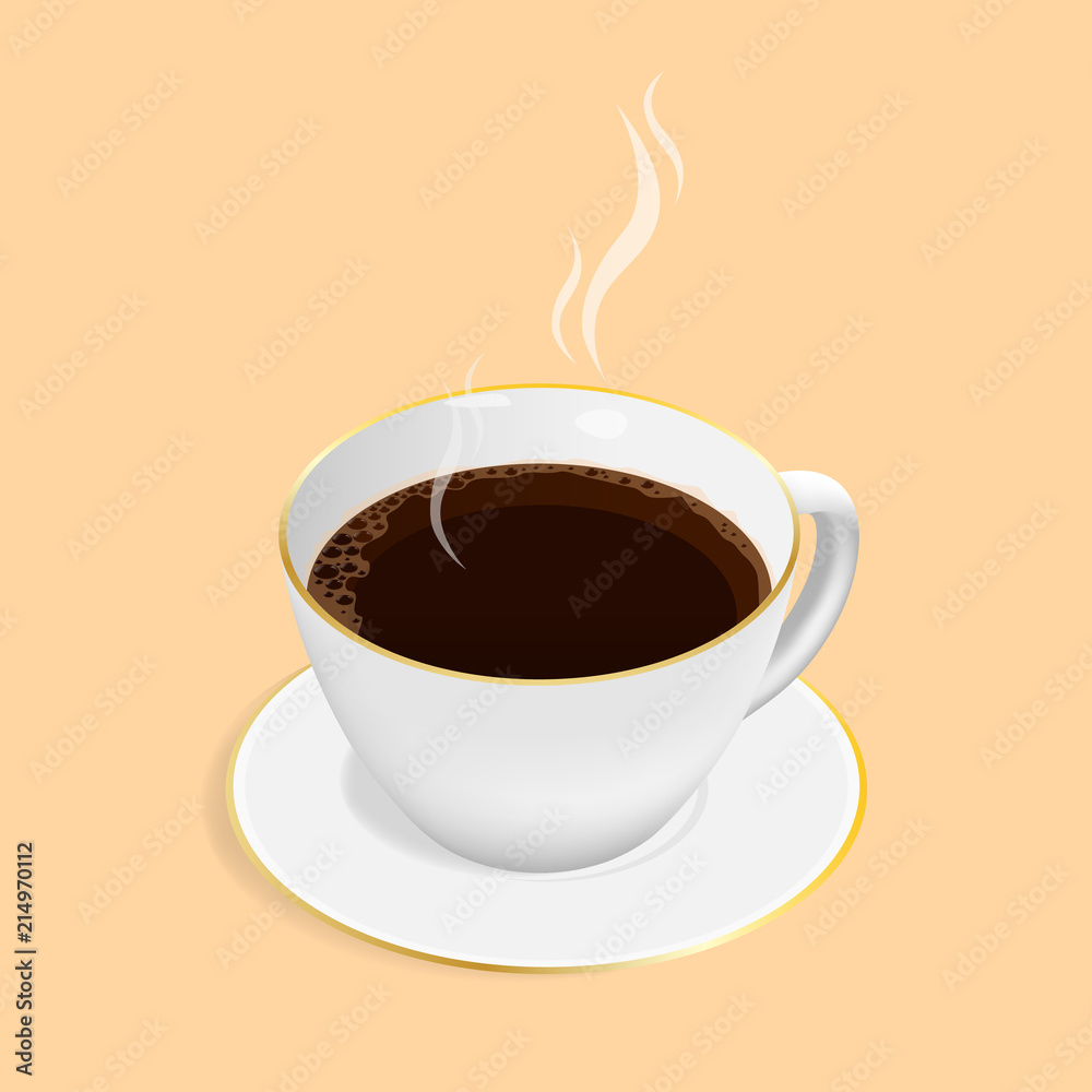 Obraz premium isometric espresso coffee cup vector