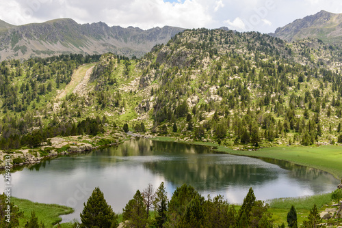 Lake Pessons in Grau Roig, Encamp, Andorra