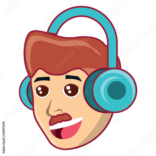 cartoon man icon