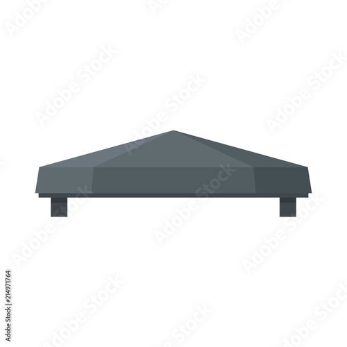 Outdoor tent icon. Flat illustration of outdoor tent vector icon for web isolated on white