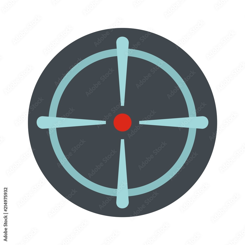 Sniper sight icon. Flat illustration of sniper sight vector icon for web isolated on white Sniper sight icon. Flat illustration of sniper sight vector icon for web isolated on white