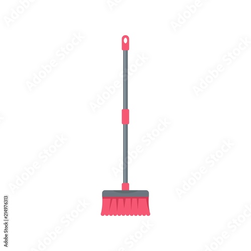 Brush mop icon. Flat illustration of brush mop vector icon for web isolated on white