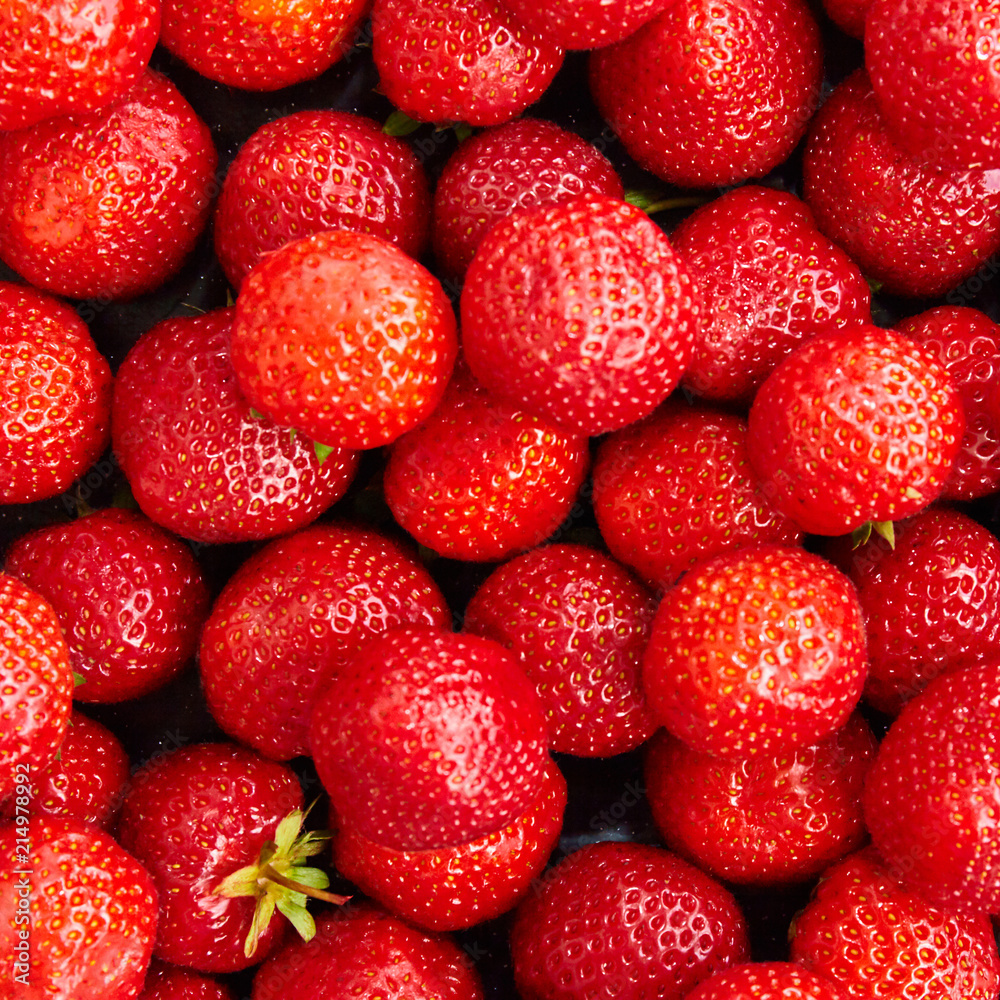Fresh red strawberry close up Fresh red strawberry close up