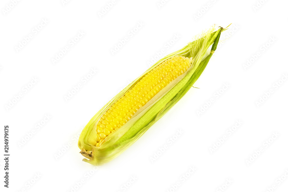 Fresh corn isolated on white background Fresh corn isolated on white background