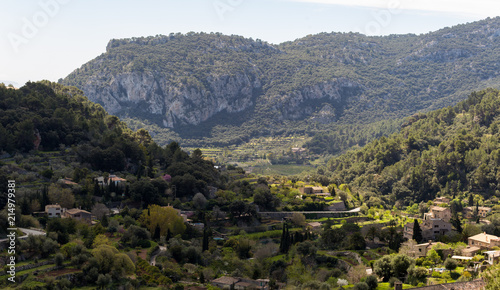 Most of the landscape in Mallorca, Spain is made of rugged shorelines and mountains.